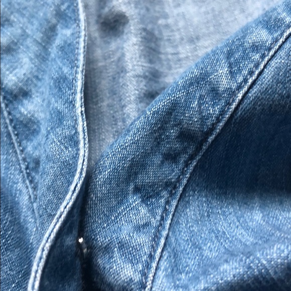 NWT Madewell Denim Bell-Sleeve Wrap Top Size M - Picture 9 of 13